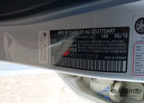 2014 Mercedes-Benz E 350 from USA, damaged, VIN WDDHF5KB5EA812558